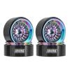 INJORA 1.3" Beadlock Wheel - CNC Aluminium Rim for TRX4M SCX24 1/24 1/18 RC Crawler Car Upgrade(Rainbow All) view 1