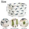 Ewanda store 6 Pcs Canvas Storage Bins Baskets Cartoon Storage Box Small Foldable Storage Baskets with Handles for Bathroom Nursery Kids Toys Home Office view 2
