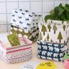 Ewanda store 6 Pcs Canvas Storage Bins Baskets Cartoon Storage Box Small Foldable Storage Baskets with Handles for Bathroom Nursery Kids Toys Home Office view 3