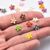 100PCS Mini Resin Daisy Flowers Dollhouse Mini Things Miniature Flowers for Crafts Tiny Things for Fairy Garden Dollhouse Micro Landscaping view 1