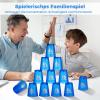 yeesport 24 Pcs Sport Stacking Cups, Sport Training Game for Challenge Competition, Plastic Stacking Cups, Classic Family Game for Kids and Adults, Blue+Green view 4