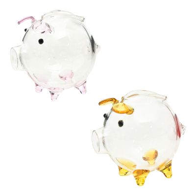 1/2 Clear Coin Banks - Unbreakable Money Saving Jar, Adorable Glass Piggy Bank | Saving Money Bank,Creative Keepsake Collectible Coiins Bank,Decorative Shape Saving Box for Home,Boys,Girls