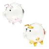 1/2 Clear Coin Banks - Unbreakable Money Saving Jar, Adorable Glass Piggy Bank | Saving Money Bank,Creative Keepsake Collectible Coiins Bank,Decorative Shape Saving Box for Home,Boys,Girls view 1