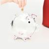 1/2 Clear Coin Banks - Unbreakable Money Saving Jar, Adorable Glass Piggy Bank | Saving Money Bank,Creative Keepsake Collectible Coiins Bank,Decorative Shape Saving Box for Home,Boys,Girls view 2