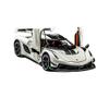 Therina Toy Cars Model Koenigsegg Jesko 1/24 White Alloy Collectibles Die-cast Vehicles with Sound and Light view 1
