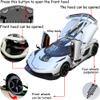 Therina Toy Cars Model Koenigsegg Jesko 1/24 White Alloy Collectibles Die-cast Vehicles with Sound and Light view 2