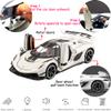Therina Toy Cars Model Koenigsegg Jesko 1/24 White Alloy Collectibles Die-cast Vehicles with Sound and Light view 3