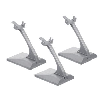 3pcs Aircraft Model Stand Doll Display Stand Monitor Aircraft Model Support Model Kits Plate Holder Model Plane Stand Aircraft Display Stand Airpl Plastic Display Holder Grey