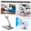 3pcs Aircraft Model Stand Doll Display Stand Monitor Aircraft Model Support Model Kits Plate Holder Model Plane Stand Aircraft Display Stand Airpl Plastic Display Holder Grey view 2
