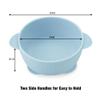 PandaEar 3 Pack Baby Suction Bowls, Stay Put Silicone Food Bowl Babies Led Weaning Supplies for Kids Toddlers, BPA-Free -Blue/Green/Brown view 3