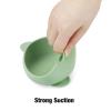 PandaEar 3 Pack Baby Suction Bowls, Stay Put Silicone Food Bowl Babies Led Weaning Supplies for Kids Toddlers, BPA-Free -Blue/Green/Brown view 4