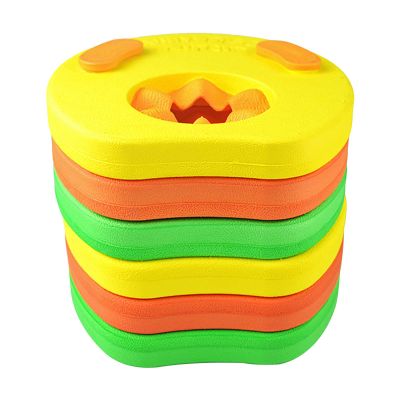 6/12 Kids Float Disc - Swim Foam Arm Straps, Kids Swimming Armband | Eva Foam Swim Aquatic Arm Floaties, Baby Swimming Circles, Pool Supplies, Kids Foam Armband Pool Set for Swim Learning