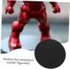 Vaguelly 10pcs Acrylic Mini Base for Figures Circular Display Stands for Doll Models Craft Material for Gaming Miniatures and Tabletop view 3