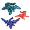 HUAWELL 3 Pack 3D Printed Dragon with Wing Full Articulated Flying Wing Dragon Toys Home Office Decor Easter Gift for Dragon Lovers Home/School/Office Decor Collectables (3 Pack Flying Dragon) view 1