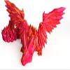 HUAWELL 3 Pack 3D Printed Dragon with Wing Full Articulated Flying Wing Dragon Toys Home Office Decor Easter Gift for Dragon Lovers Home/School/Office Decor Collectables (3 Pack Flying Dragon) view 2