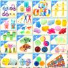 100 PCS Prefilled Easter Eggs with Toys Inside, Plastic Easter Eggs Filled with Toys Bulk for Easter Egg Hunting, Assortment Birthday Party Supplies Gifts Classroom Carnival Prizes for Boys Girls view 2