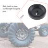 eMagTech 4Pcs Black Wheel Weights Hex Adapter Brass 7 mm Heavy Duty Wheel Hub Spacers Compatible with Axial SCX24 AXI90081 AXI00001 AXI00002 AXI00005 1/24 RC Crawler Car view 2