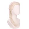 Edivd Long Platinum Blonde Braided Ponytail Wig for Cosplay Heat Resistant Synthetic Wigs with Cap (Small Size) view 2