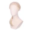 Edivd Long Platinum Blonde Braided Ponytail Wig for Cosplay Heat Resistant Synthetic Wigs with Cap (Small Size) view 3