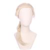 Edivd Long Platinum Blonde Braided Ponytail Wig for Cosplay Heat Resistant Synthetic Wigs with Cap (Small Size) view 4