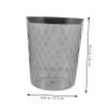 PRETYZOOM Trash Can for Kitchen Bathroom Multi-Function Waste Basket Lid Sturdy Easy to Use view 2