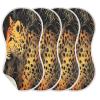 Haskirky 2 Pack Beautiful Leopard Baby Burp Cloths Set,Soft Absorbent Burpy Cloth Bib Waterproof Milk Spit Up Rags Cotton Burp Clothes for Newborn Boys Girls,22 x 11 Inch view 3