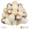 Funhot Beige Balloon Set, 60PCS Nude Birthday Balloons, 12Inch Sand White Apricot Double Stuffed Balloon Neutral Champagne Gold Balloons for Birthday Baby Shower Wedding Boho Bride Party Decorations view 1