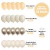 Funhot Beige Balloon Set, 60PCS Nude Birthday Balloons, 12Inch Sand White Apricot Double Stuffed Balloon Neutral Champagne Gold Balloons for Birthday Baby Shower Wedding Boho Bride Party Decorations view 2