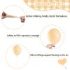 Funhot Beige Balloon Set, 60PCS Nude Birthday Balloons, 12Inch Sand White Apricot Double Stuffed Balloon Neutral Champagne Gold Balloons for Birthday Baby Shower Wedding Boho Bride Party Decorations view 3