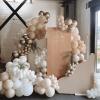 Funhot Beige Balloon Set, 60PCS Nude Birthday Balloons, 12Inch Sand White Apricot Double Stuffed Balloon Neutral Champagne Gold Balloons for Birthday Baby Shower Wedding Boho Bride Party Decorations view 4