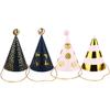 ABOOFAN 4pcs Paper Birthday Party Hat for Boys Girls Glitter Hat Boys Birthday Party Decorations view 1