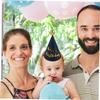 ABOOFAN 4pcs Paper Birthday Party Hat for Boys Girls Glitter Hat Boys Birthday Party Decorations view 4