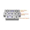 40x40 Thickened G1/2 to G1/4 Split Teeth Exhaust Source Oil Water Distribution Shunt Block Straight-Through (Color : 6 Way (25mm)) view 3