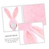 ABOOFAN 1pc Adorable Rabbit Ear Headgear for Cosplay Festivals and Parties Cute Pink Bunny Hat Photo Props for Halloween Christmas and Masquerades view 3