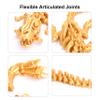 FunisFun 3D Printed Dragon with Articulated Bones for Adult, 3D Printed Dinosaur Fidget Toys Decor for Stress Relief (Gold, 1P) view 3