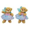 Plush Gear Floral Butterfly Dress with Wings for 14 to 18 Inch Stuffed Animals Colorful Fairy-Themed Outfit for Plush Toys, Teddy Bears, and Dolls Magical Dress-Up Costume for Kids Gift Idea view 3