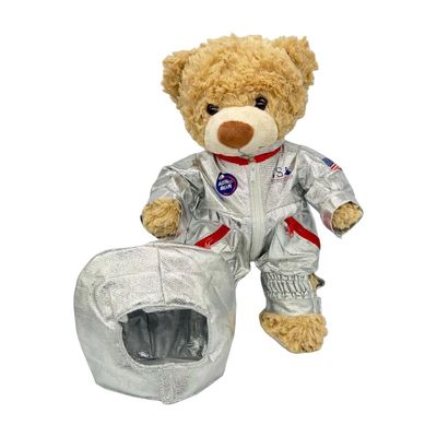 Plush Gear Astro Bear Spacesuit Outfit for 14 to 18 Inch Stuffed Animals Space Themed Costume for Plush Toys, Teddy Bears, and Dolls, Astronaut Dress-Up Clothes for Kids, Galaxy Adventure