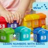 Play-Act Learning Toy for Toddlers 1 2 3 Years Old, Counting, Matching & Sorting Montessori Learning Farm Train Including 9 Farm Animals, Easter Basket Stuffers Birthday Gift for Baby Boys Girls view 3