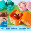 Play-Act Learning Toy for Toddlers 1 2 3 Years Old, Counting, Matching & Sorting Montessori Learning Farm Train Including 9 Farm Animals, Easter Basket Stuffers Birthday Gift for Baby Boys Girls view 4