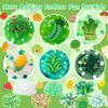 6 Packs Gradient Green Slime Kit - Cloud Butter Clear Slime, Crunchy Slimes for Kids with Various Slime Add-ins, Non Sticky Slimes Party Favors for Girls and Boys view 2