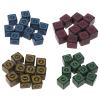 DGFJY 10 Pcs Square Edged Six Sided Dices Role Playing Game Dices Math Counting Teaching Tool for Board Game Bar Party Dice Games for Adults and Families view 3
