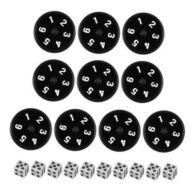VICASKY 10set Magician Gyroscope Funny Stage Props for Parties Events Easy to Use Portable for Close-up Entertaining Guests Surprise Delight Tricky Dice Gyro