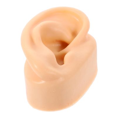 FRCOLOR Left Silicone Ear Model Realistic Prank Prop for Fun Games and Earring Display for Parties and Practical Jokes Simulated Artificial Left Ear Model