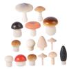 balacoo 1set Natural Wooden Mushroom Toys for Boys and Girls Realistic Decor for Playtime Photography and Early Education for Imaginative Play and Creative Crafts view 1