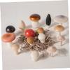 balacoo 1set Natural Wooden Mushroom Toys for Boys and Girls Realistic Decor for Playtime Photography and Early Education for Imaginative Play and Creative Crafts view 3