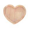 Abaodam Creative Heart Shaped Coin Bank Unique Wooden Savings Jar with Window for Easy Viewing Chic Tabletop Decoration for Home Gift Giving Brown view 1