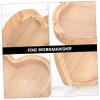 Abaodam Creative Heart Shaped Coin Bank Unique Wooden Savings Jar with Window for Easy Viewing Chic Tabletop Decoration for Home Gift Giving Brown view 4
