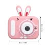 Nachukan 20MP Kids Digital Camera - Child Selfie Camera Toy in Rabbiit Shape, Perfect Toddler Camera for Christmas & Birthday Gifts(Pink) view 2