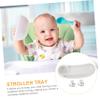 Hohopeti Stroller Tray with Detachable Snack Holder Easy to Install Food Plate for Strollers Convenient Accessory with Drinks Holder Go Parents view 2