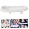 Hohopeti Stroller Tray with Detachable Snack Holder Easy to Install Food Plate for Strollers Convenient Accessory with Drinks Holder Go Parents view 3